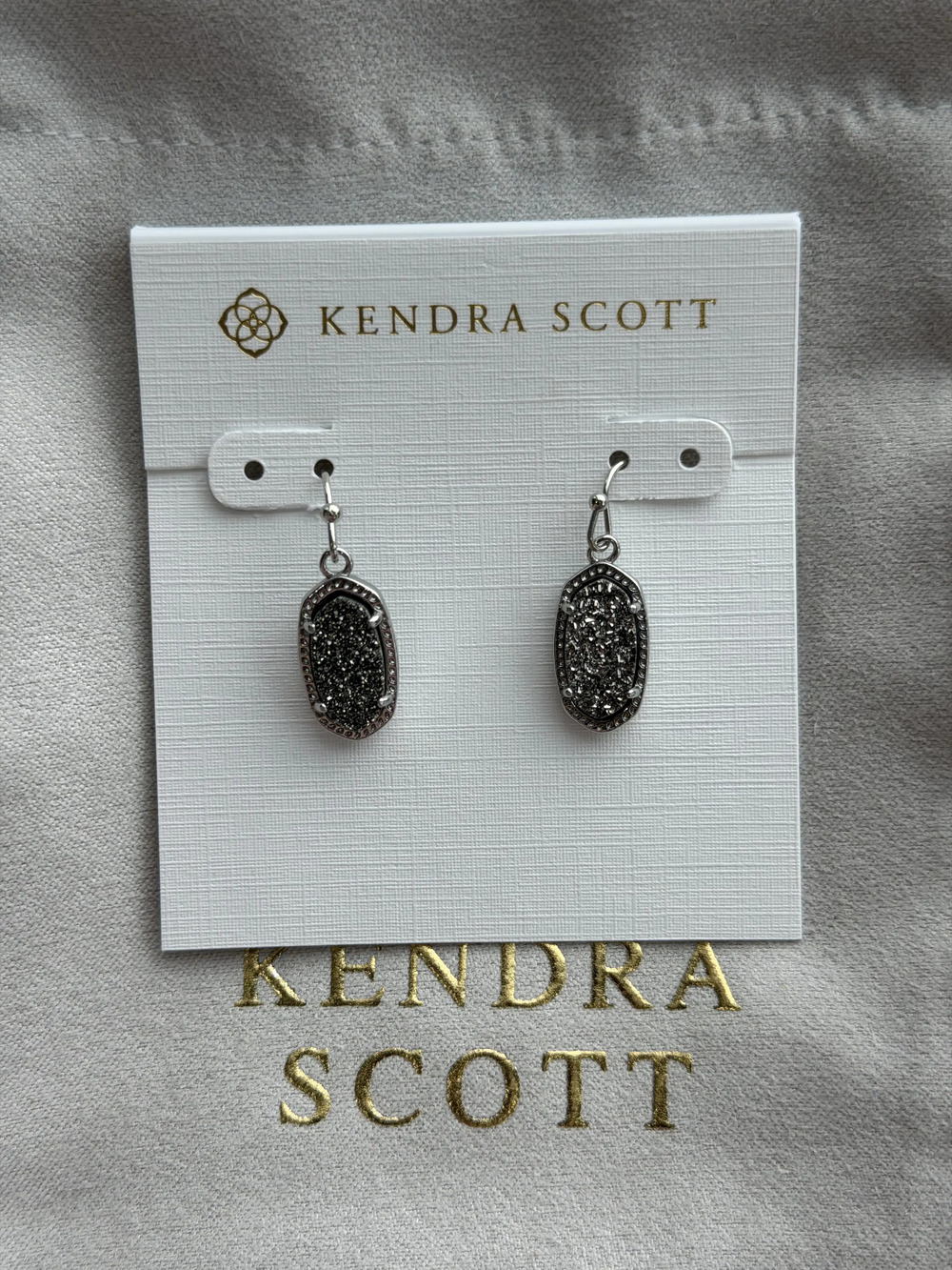 Kendra Scott Black Pendant Earrings